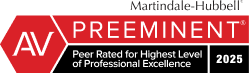 2025 AV preeminent martindale hubbell